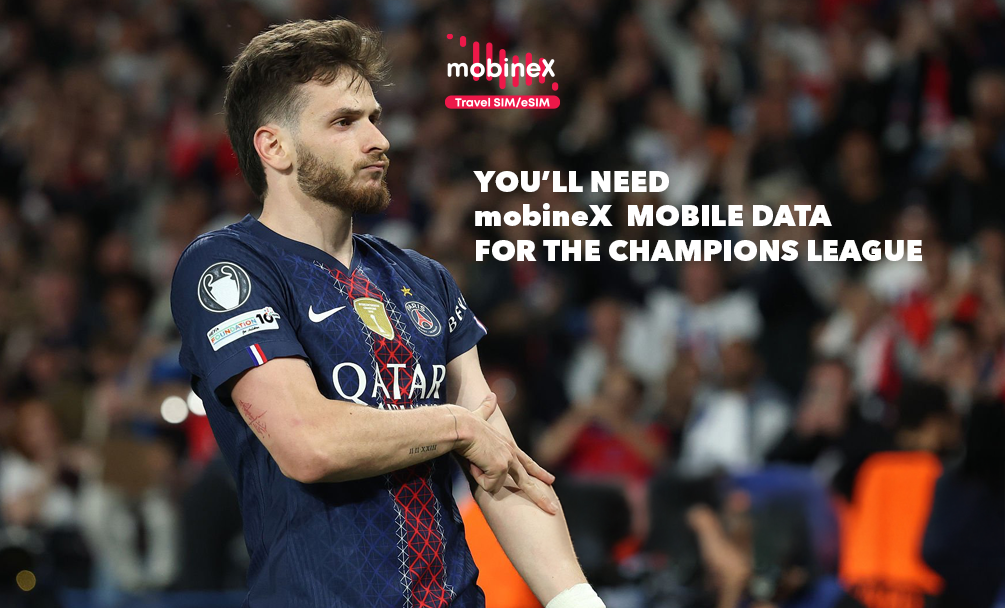You’ll need mobineX Internet for the Champions League